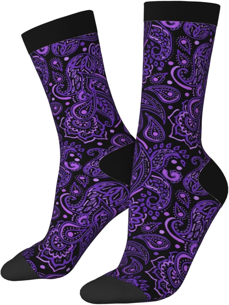 Poream Novelty Funny Crew Socks, Cool Breathable Dress Socks Gift For Men Women - Image 1